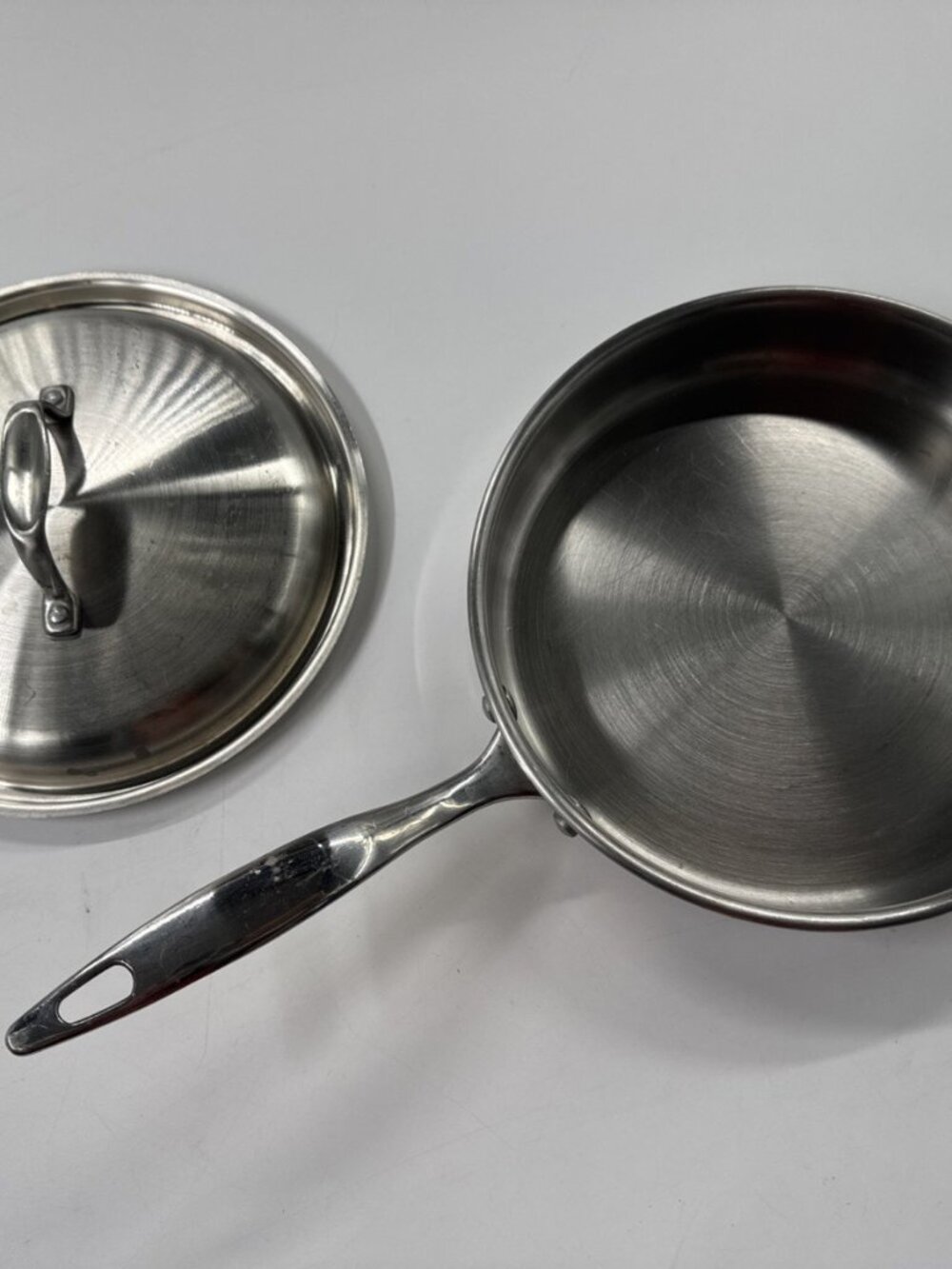 Revere Ware 10 inch Frying Pan Skillet SX Copper Bottom Stainless Steel Heavy